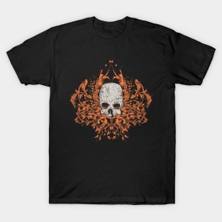 Floral Zombie Skull T-Shirt